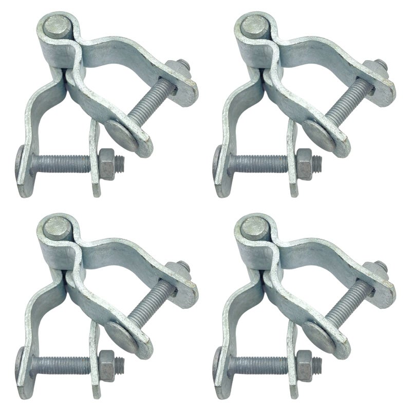 Jiaroutk 1-3/8"" Chain Link Fence Gate Post Hinge  Galvanized Fence 4pcs for 32mm Pipe Panel Frames  Male and Female Hing Carbon Steel Max Load 220lb Fit 1 ?"" - Image 1